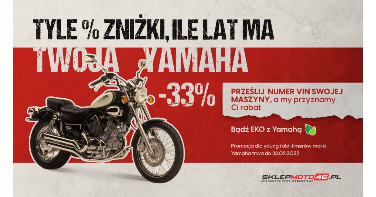 „Tyle % zniżki, ile lat ma Twoja Yamaha”! Edycja 2021!