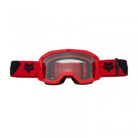 GOGLE FOX MAIN CORE JUNIOR FLUO RED - SZYBA CLEAR