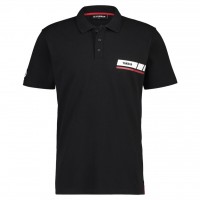 Koszulka polo męska Yamaha REVS, czarna