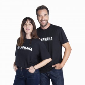 T-shirt Paddock Blue Yamaha, unisex, czarny