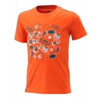 Dziecięca koszulka KTM Radical Tee, pomarańczowa
