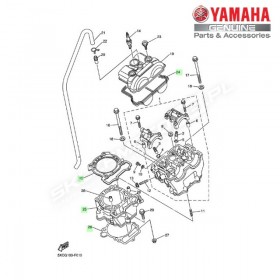 Zestaw cylinder + tłok Yamaha YZ250F 2008