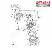 Zestaw cylinder + tłok Yamaha YZ400F 1999
