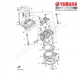 Zestaw cylinder + tłok Yamaha YZ426F 2001