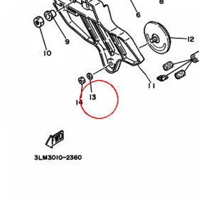 YAMAHA - podkladka nr: 929070560000