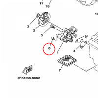 YAMAHA - uszczelka nr: 904300615600