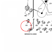 YAMAHA - OPASKA ZACISKOWA nr: 904642019100