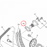 YAMAHA - USZCZELKA nr: 1WS122130000