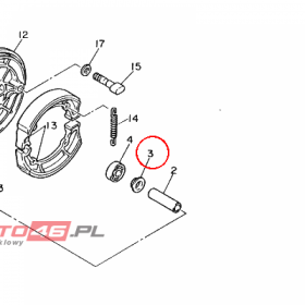 YAMAHA - FLANGE, SPACER nr: 146251150000