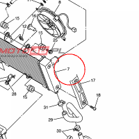 YAMAHA - CHLODNICA nr: 5VX124610000