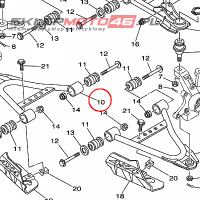 YAMAHA - ARM,FR. LWR. RH. nr: 1D9F358A0000