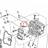 YAMAHA - PROWADNICA ZAWORU nr: 5JW111331000