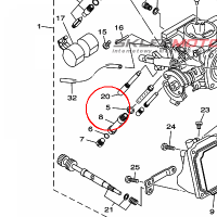 YAMAHA - GASKET nr: 1AE142370000