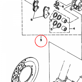 YAMAHA - ZACISK HAM. nr: 4EW2580T0100