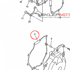 YAMAHA - uszczelka nr: 2C0154510000