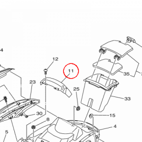 YAMAHA - COVER METER nr: F2XU82620000