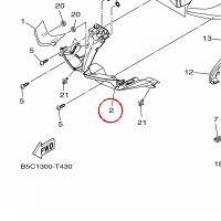 YAMAHA - COVER, HEADLIGHT nr: B5C841440000