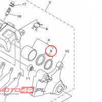 YAMAHA - CALIPER SEAL KIT nr: 5SL258030000