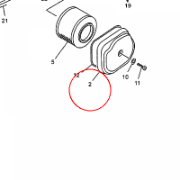 YAMAHA - POKRYWA FILTRA POW. nr: 5DSE44120000