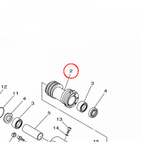 YAMAHA - PIASTA TYLNA nr: 5TG253112100