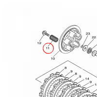 YAMAHA - sprezyna nr: 90501220A400