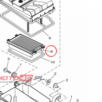 YAMAHA - filtr powietrza nr: 6EY144510000