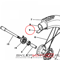 YAMAHA - OPASKA FELGI nr: 943302108400