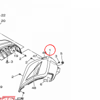 YAMAHA - COVER, SIDE 1 nr: B4C2412900P0