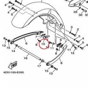 YAMAHA - DAMPER 2 nr: 1D7215420000