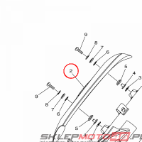 YAMAHA - OSLONA TLUMIKA nr: 52BE47180000