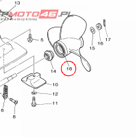 YAMAHA - sruba napedowa nr: 683459430000