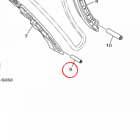 YAMAHA - SHAFT, TENSIONER nr: 2CR122470000