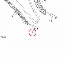 YAMAHA - SHAFT, TENSIONER nr: 2CR122470000