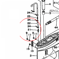 YAMAHA - DYSZA nr: 6E5-45378-00-00 > 6E5453780000