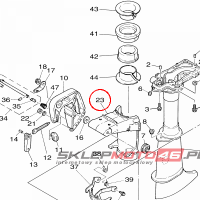 YAMAHA - UCHWYT MET. nr: 6E043311058D