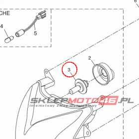 YAMAHA - zarowka nr: 5SEH43140000