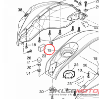 YAMAHA - PANEL OUTER 1        VYR1 nr: 5D7F411A01P9