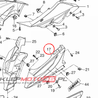 YAMAHA - OWIEWKA DOLNA nr: 5D7F835J00P7