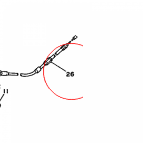 YAMAHA - WIRE, CONTROL 2 nr: 3HP2637F0000