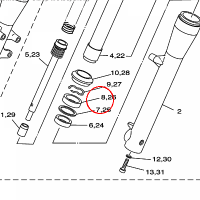 YAMAHA - simmering nr: 5JX231450000