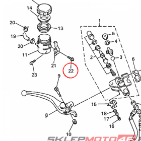 YAMAHA - SCREW, WITH WASHER nr: 3GM2589H0000