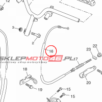 YAMAHA - LINKA HAMULCA nr: 5C3F63510000