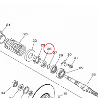 YAMAHA - tulejka nr: 903872600100