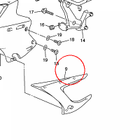 YAMAHA - VISOR, SIDE 1 nr: 5VX2830C01P1