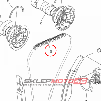 YAMAHA - LANCUCH ROZRZ. nr: 945917711400