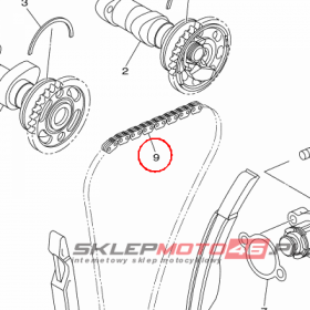 YAMAHA - LANCUCH ROZRZ. nr: 945917711400