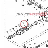 YAMAHA - lozysko nr: 933063053300