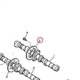 YAMAHA - ZEBATKA LANC. ROZRZ. nr: 4G0121760100