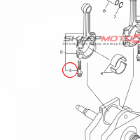 YAMAHA - SRUBA KORBOWODU nr: 5YU116540000