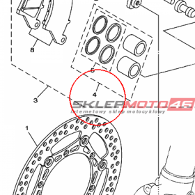 YAMAHA - TLOK ZACISKU HAM. nr: 4EWW00570000